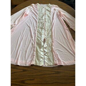 Gilead vintage pink zip front robe size Large